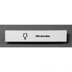 Thumbnail image #1 for Cambro Camrack® CECGR6000 Extender ID Clip, 5"L x 1-9/16"H, Snap-On, Pre-Printed "Grande", White Case of 6