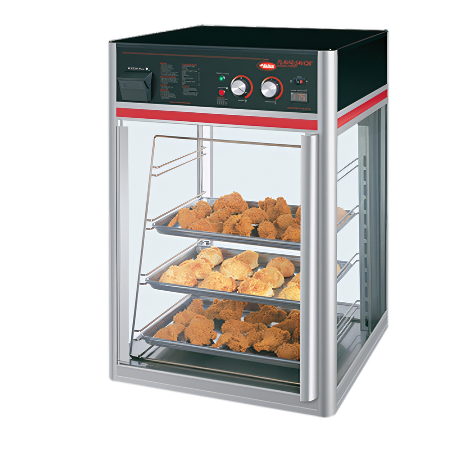Product image #1 for Hatco Flav-R-Savor Tall 1-Door Countertop Hot Food Holding and Display Cabinet with 4-Tier Pan Rack, Motorless
