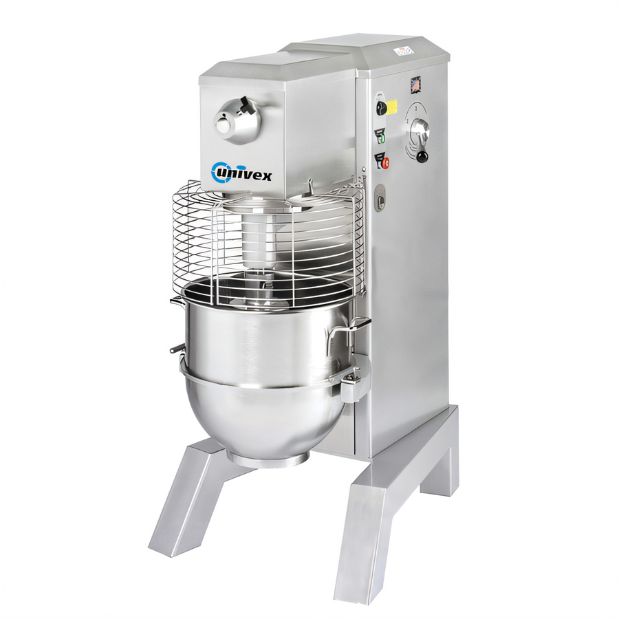 Product image #1 for Univex SRM60+PM 60 Qt Floor Model Planetary Pizza Mixer with 2-Speed Drive and Power Bowl Lift