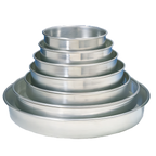 Thumbnail image #1 for American Metalcraft HA90171.5 Solid Tapered/Nesting 14-Gauge Aluminum Pizza Pan, 17-Inch, 1-1/2-Inch Deep Case of 12