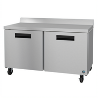 Hoshizaki Steelheart 60-Inch Two-Section Reach-In Worktop Freezer, 15.1 Cu. Ft., Solid Doors