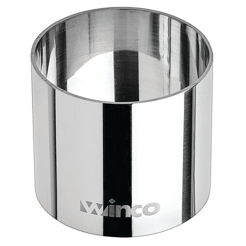 Product image #1 for Winco Stainless Steel Round Pastry Mold, 2-Inch Diameter x 1-3/4-Inch High, Mirror Finish