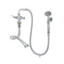 Thumbnail image #1 for T&S Brass B-0160 Deck-Mount Single-Hole Pre-Rinse Mixing Faucet with 44-Inch Hose and 1.15 GPM Spray Valve