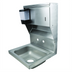 Thumbnail image #1 for BK Resources Wall-Mounted 14 x 10 T-304 Stainless Steel Hand Sink with Integral Towel Dispenser