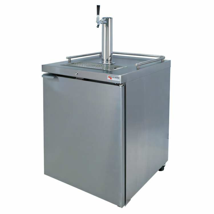 Product image #1 for Pro-Line E-Series 25-Inch Stainless Steel Direct Draw Draft Beer Cooler with Glass Rinser, 1 Half-Barrel Keg Capacity