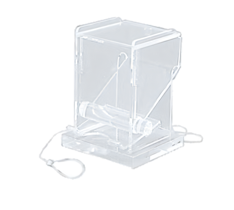 Product image #1 for Clear Acrylic Countertop Toothpick Dispenser with Nylon Security Line