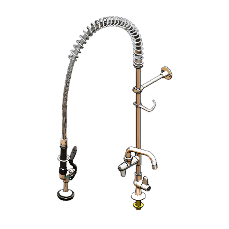 Product image #1 for Equip Commercial Pre-Rinse Unit with 6-1/8-Inch Add-On Faucet and Swing Nozzle, Deck Mount