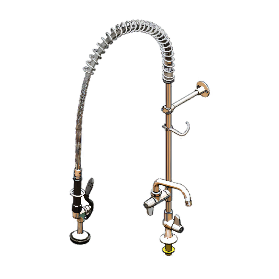 Product image #1 for Equip Commercial Pre-Rinse Unit with 6-1/8-Inch Add-On Faucet and Swing Nozzle, Deck Mount