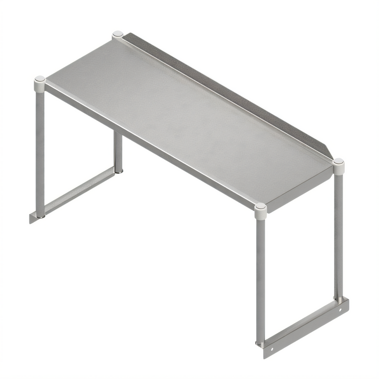 Product image #1 for John Boos 84-Inch Single Work Table Overshelf, 18-Inch Deep, 16-Gauge Stainless Steel