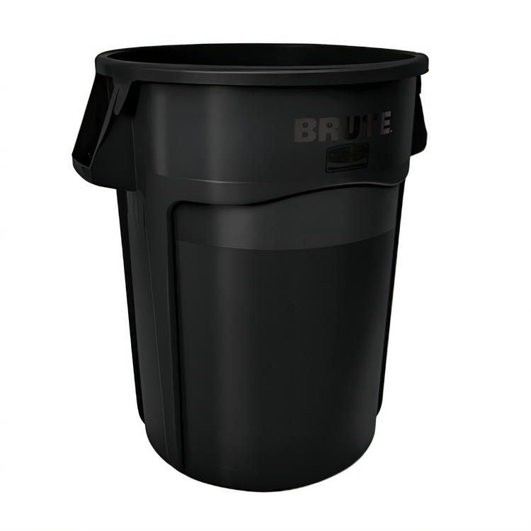 Product image #1 for Rubbermaid Commercial BRUTE 44 Gallon Round Trash Container, Black, Without Lid