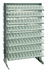 Thumbnail image #1 for Quantum Double-Sided Sloped Pick Rack with 16 Shelves and 192 Clear Bins