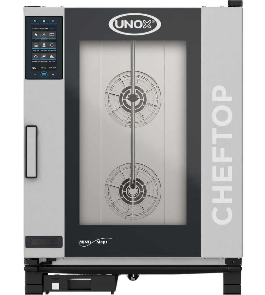 Product image #1 for UNOX ChefTop MIND.Maps Plus 10-Tray Countertop Electric Combi Oven, Left-to-Right Door Opening, 240V/208V 3-Phase