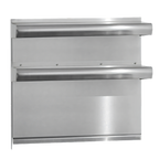Thumbnail image #1 for Imperial Diamond Series DHS-96 96-Inch Heavy-Duty Stainless Steel Double-Deck Backguard/Flue Riser with 2 High Shelves