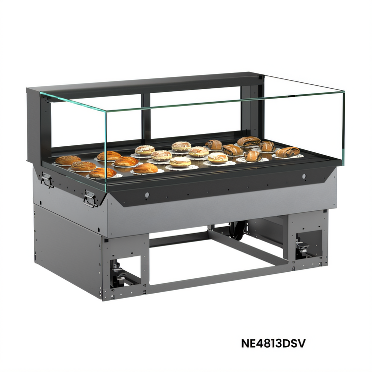 Product image #1 for Structural Concepts Reveal® Full-Service Non-Refrigerated Slide-In Counter Case, 35-3/4 Inch Wide, Black