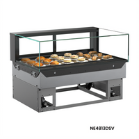 Structural Concepts Reveal® Full-Service Non-Refrigerated Slide-In Counter Case, 35-3/4 Inch Wide, Black
