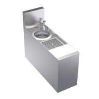 Krowne Royal Series 8-Inch Wide Underbar Speed Station, 24-Inch Deep, with Glass Rinser, Dipperwell Faucet, and Cutting Board