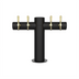 Thumbnail image #1 for Micro Matic Metropolis T-Style 4-Faucet Glycol-Cooled Beer Tower, Matte Black