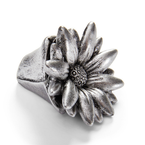 Product image #1 for American Metalcraft Peony Design Polyresin Tabletop Menu/Card Holder