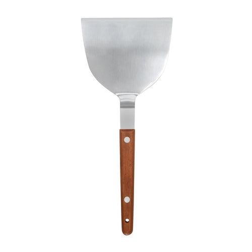 Product image #1 for Winco Stainless Steel Teppanyaki Turner with Wood Handle, 4-Inch x 3-1/2-Inch Blade