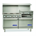 Thumbnail image #1 for Imperial Pro Series 60-Inch Gas Restaurant Range with 6 Open Burners, 24-Inch Griddle/Broiler and 2 Convection Ovens