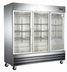 Thumbnail image #1 for Three-Section Reach-In Glass Door Merchandiser Refrigerator, 72 Cu. Ft., Bottom-Mounted, Stainless Steel