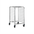 Thumbnail image #1 for Sapphire Welded Aluminum Sheet Pan Rack, 10-Pan Capacity, 5-Inch Swivel Casters with Brakes