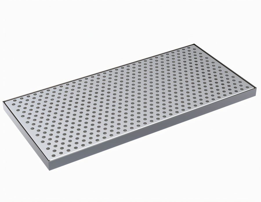 Product image #1 for Krowne 17 Inch x 8 Inch Brushed Stainless Steel Drip Tray