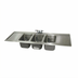 Thumbnail image #1 for Advance Tabco Bar King Supreme Drop-In 3-Compartment Bar Sink with Dual Drainboards and Faucet