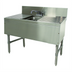 Thumbnail image #1 for Prestige 1-Compartment Underbar Sink Unit with Double Drainboards and Deck-Mount Faucet, 36 x 25 x 36 Inches