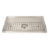 Thumbnail image #1 for Surface-Mount Platform Drip Tray with Glass Rinser, 31-1/2 Inches x 15-3/4 Inches, For 3-5 Faucets