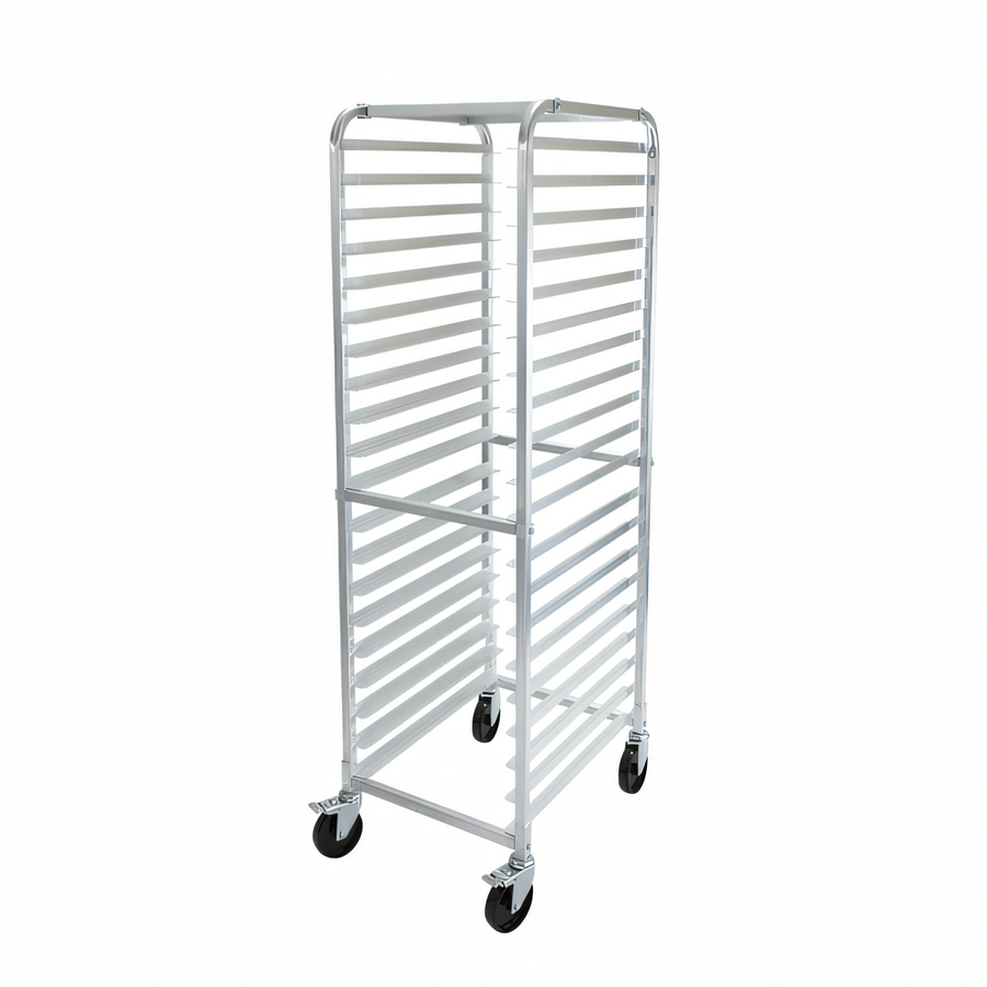 Product image #1 for Winco Full-Height Mobile Aluminum Sheet Pan Rack, 20 Full-Size / 40 Half-Size Pan Capacity