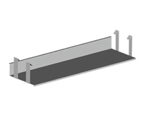 John Boos Stainless Steel Paper Holder Accessory for Meat Boat Racks
