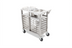 Thumbnail image #2 for Stainless Steel Room Service Cart with 14 Half-Size Steam Table Pan Capacity and Locking Casters