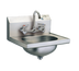Thumbnail image #1 for Eagle Group Wall-Mount Stainless Steel Hand Sink with 8-Inch OC Gooseneck Faucet and Basket Drain