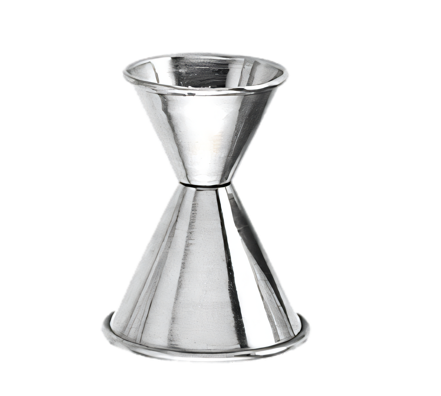 Product image #1 for American Metalcraft Stainless Steel Double Jigger, 1/2 x 1-1/4 oz., Rolled Edge, Satin Finish
