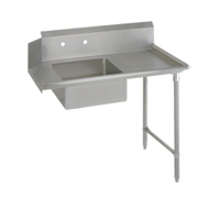 John Boos Straight Soiled Dishtable with Pre-Rinse Sink, Right-to-Left Operation, 26 x 30 in