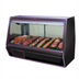 Thumbnail image #1 for Howard-McCray 32E Series 98-Inch Self-Contained Endless Design Red Meat Service Case, Black Exterior/White Interior, LED Lighting
