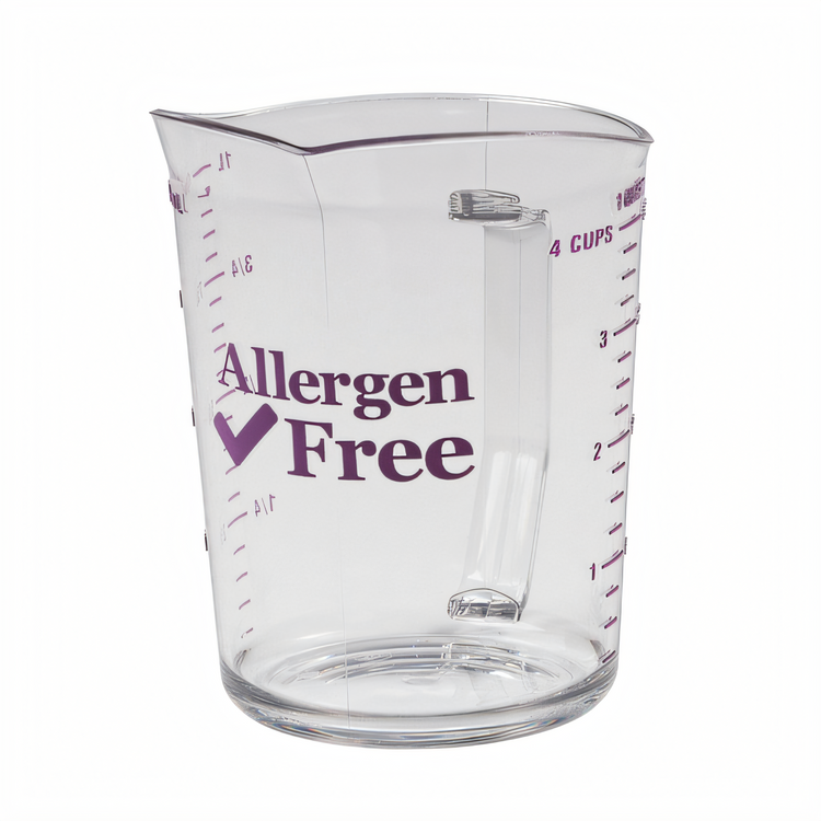 Product image #1 for Cambro Camwear Allergen-Free 1-Quart Clear Polycarbonate Measuring Cup