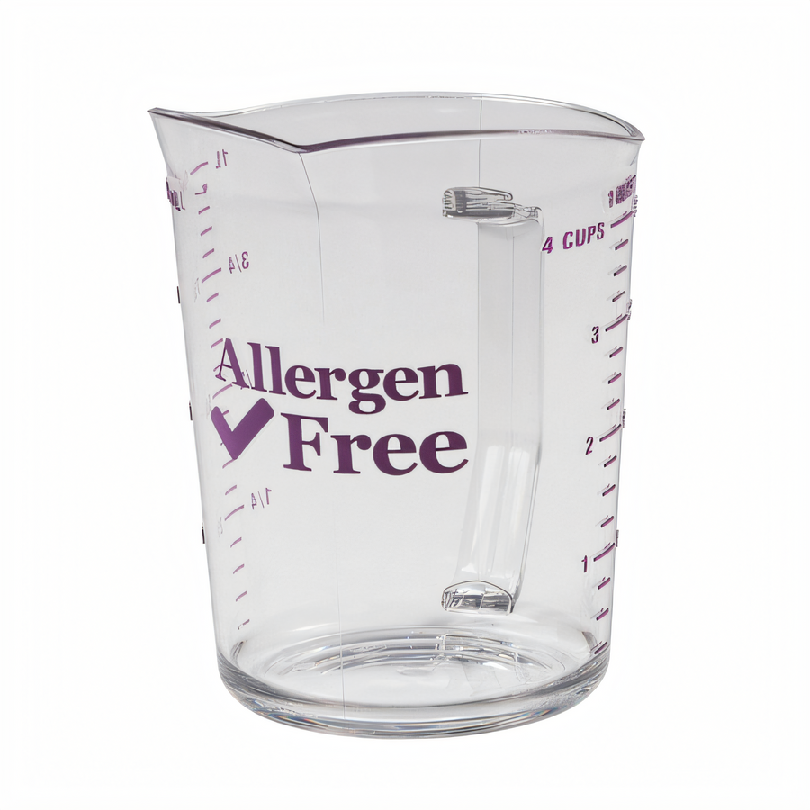 Product image #1 for Cambro Camwear Allergen-Free 1-Quart Clear Polycarbonate Measuring Cup