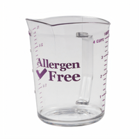 Cambro Camwear Allergen-Free 1-Quart Clear Polycarbonate Measuring Cup