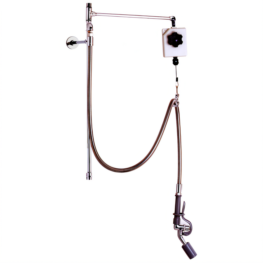 Product image #1 for T&S Brass Pre-Rinse Faucet Retrofit Kit with 24-Inch Riser, 6-Inch Wall Bracket, 68-Inch Hose and 0.65 GPM Spray Valve