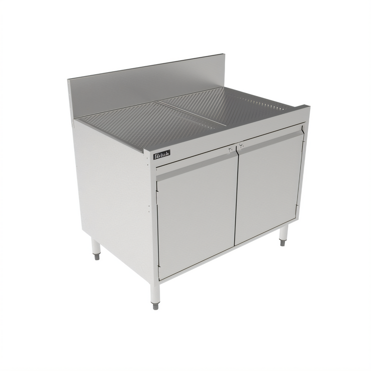 Product image #1 for Perlick Top Shelf Full-Depth Underbar Storage Cabinet with Drainboard Top, 36-Inch W x 24-Inch D