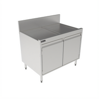 Perlick Top Shelf Full-Depth Underbar Storage Cabinet with Drainboard Top, 36-Inch W x 24-Inch D