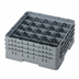 Thumbnail image #2 for Cambro Camrack Full Size 25-Compartment Glass Rack with 3 Extenders, Soft Gray