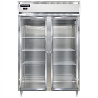 Continental Refrigerator Designer Line D2FNSSGD Two-Section Full-Height Glass Door Reach-In Display Freezer
