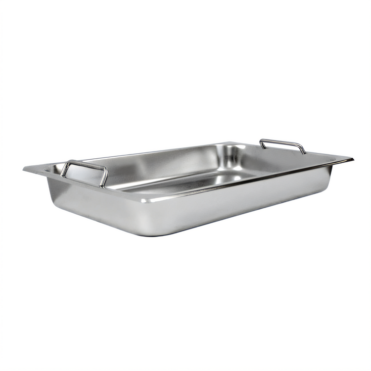 Product image #1 for Winco Get-A-Grip Full-Size Stainless Steel Chafing Dish Pan, 8 Qt., 2 Inch Deep, With Handles