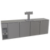 Thumbnail image #1 for Glastender C1FB108-DD One-Zone Front-Serviced Bar Profile Draft Dispensing Cooler, 108 Inch, Four-Section