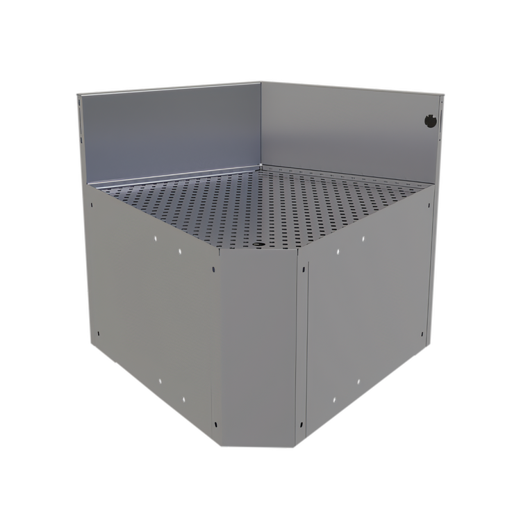 Product image #1 for Glastender Underbar Inside Wedge Corner Drainboard, 24-Inch Deep, 60° Angle
