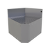 Thumbnail image #1 for Glastender Underbar Inside Wedge Corner Drainboard, 24-Inch Deep, 60° Angle