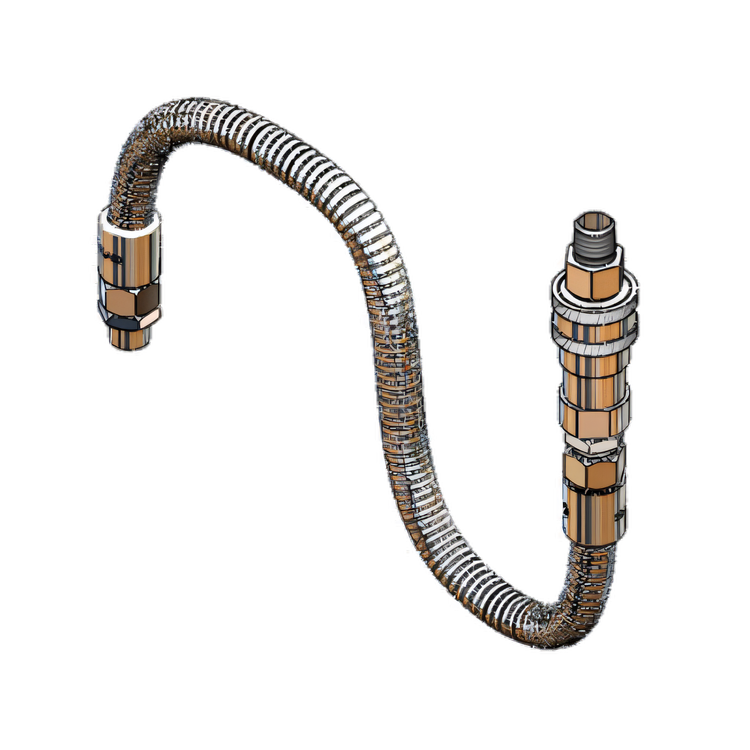 Product image #1 for T&S Brass 20-Inch Stainless Steel Flex Hose Assembly for Retractable Hose Reels